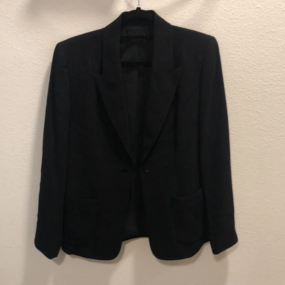 Elie Tahari Black Women's Wendy blazer Jacket size 10 - Picture 5 of 8